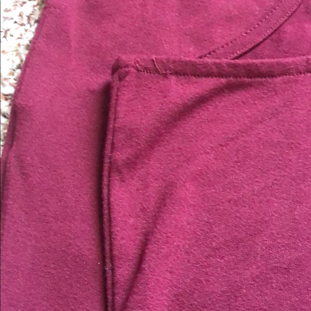 A New Day Maroon Cotton Midi Dress - Bodycon Fit - Picture 7 of 7